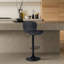 Swivel Upholstered Adjustable Height Counter Stool with Metal Frame-1919251598-1919251599