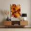 Abstrait aquarelle 51, art mural en métal brun-864572809
