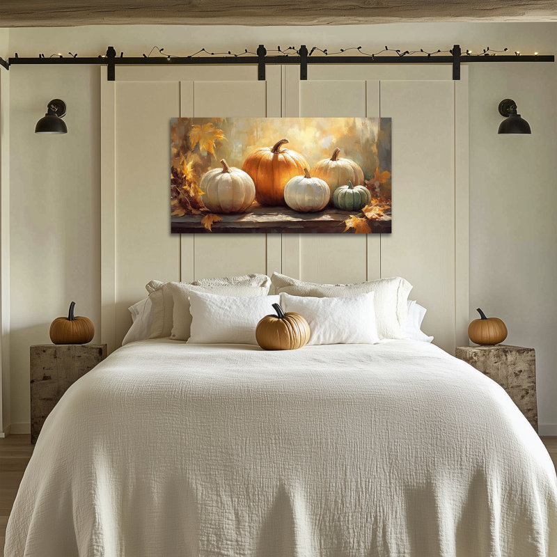 Reproduction d'art sur toile d'automne, H 16 po x l 32 po