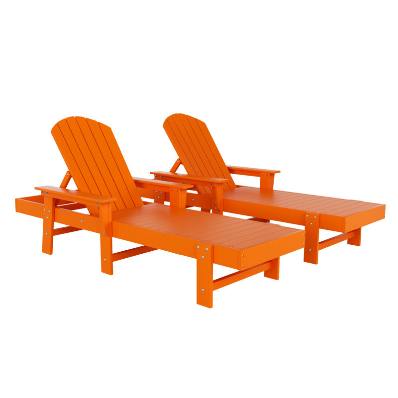 Altura Outdoor Chaise Lounge, Orange