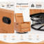Fauteuil inclinable manuel avec inclinaison à 3 positions et poches de rangement latérales, siège de salon rembourré pour chambre à coucher