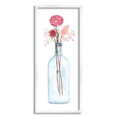 Minimaliste Aster Flower Arrangement en pot de verre, conception simple par Susan Jill - Peinture