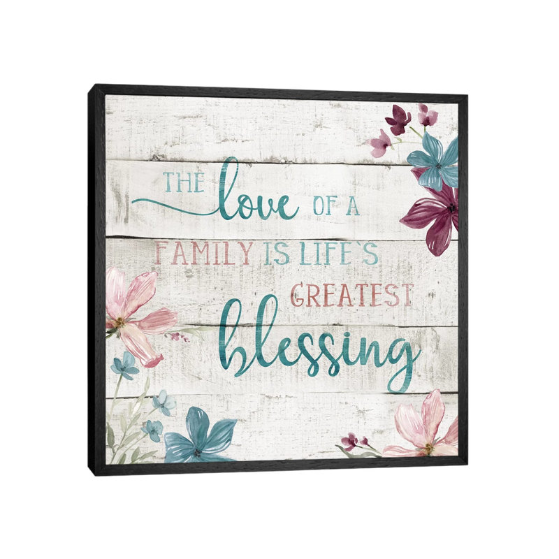 Family Blessing by Carol Robinson - Print on Canvas, Black Framed, 45.72 cm H x 45.72 cm W