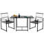Ensemble repas pour 2 personnes avec table rectangulaire