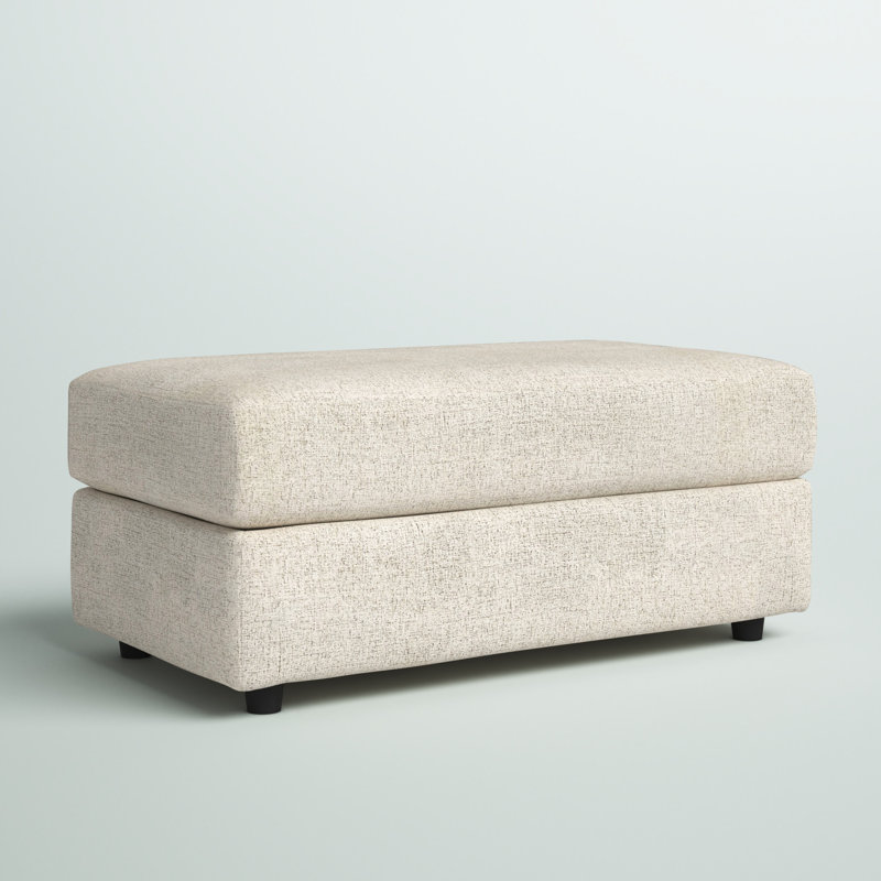 North Andover Upholstered Ottoman, Stone