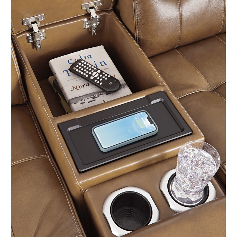 Temmpton 3-Piece Power Reclining Sectional Loveseat with Console