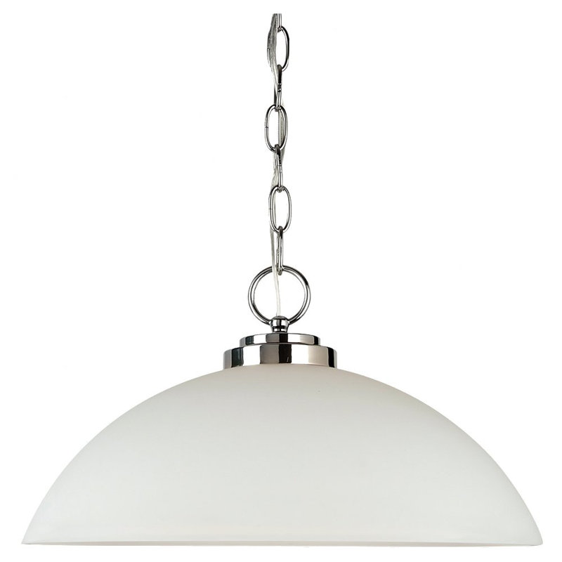 Luminaire suspendu à une lumière Oslo de Génération Éclairage , Chrome, 100 W moyen, Non