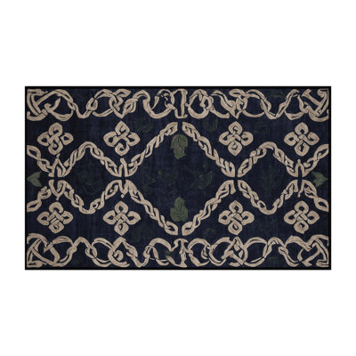 Tapis gris lavable à la machine