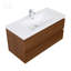Meuble-lavabo flottant 42 po avec lavabo, meuble de rangement mural avec lavabo à surface solide et tiroirs à fermeture en douceur entièrement assemblés-1543450718