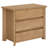 Nordic Style Nightstand With Light Oak Finish 3-Drawer Layout Multi-Functional Storage For Bedroom