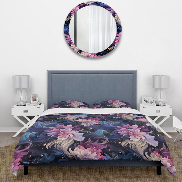 East Urban Home Otani Damask Duvet Cover Set | Wayfair