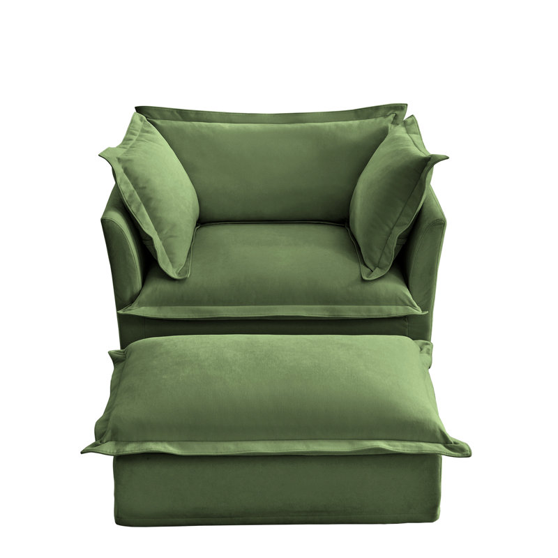 Fauteuil avec, pour le salon, chenille, amplement d'espace pour s'asseoir, confortable, housse amovible en chenille et siège spacieux, expérience luxueuse, tissu respirant,
