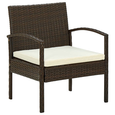 Patio Dining Armchair with Cushion