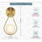 Teardrop 1-Light Wall Sconce - Brushed Gold-109883184
