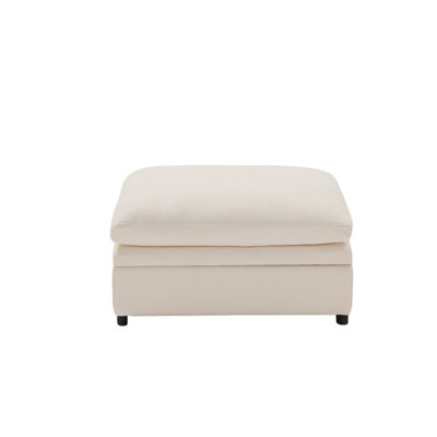 37.4" Wide Rectangle Standard Storage Ottoman