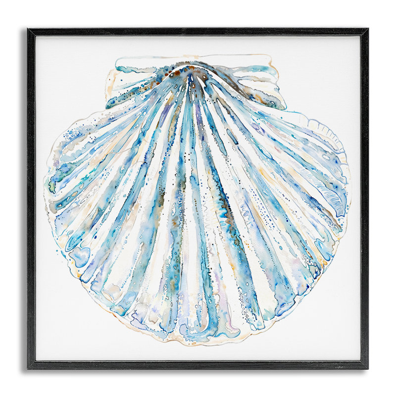 Palourde sur giclée encadrée par Christine Zalewski, H 24 po x l 24 po, Estampe numérique Farmhouse