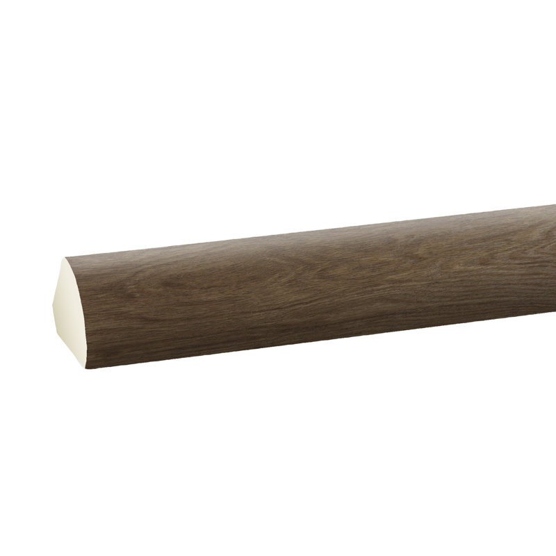 Rond quart de chêne 0,38 po x 0,75 po x 94,5 po, Pacane naturelle
