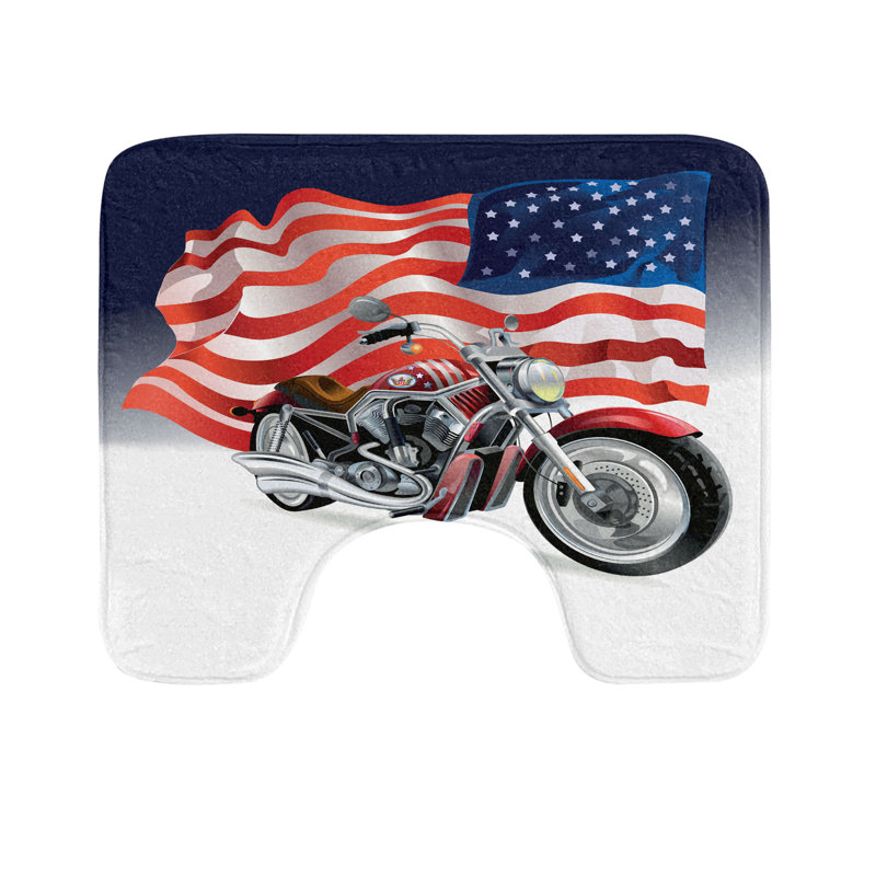 Tapis de salle de bain en U Patriot 20 po Multicolor