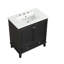 30" Bathroom Vanity With Sink Combo, Multi-Functional Bathroom Cabinet With Doors And Drawer, Solid Wood And MDF Board