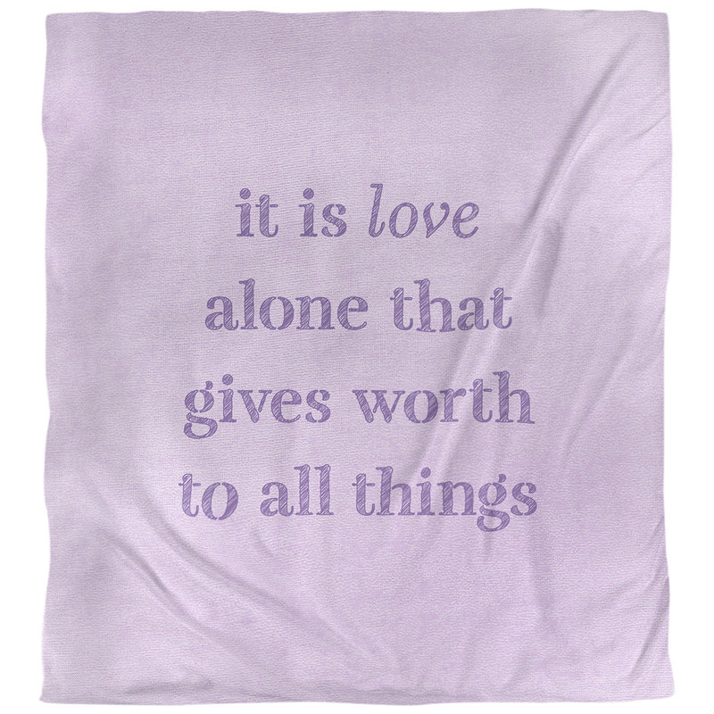 Housse de couette à simple citation inspiration love, Housse de couette pour très grand lit, Rouge
