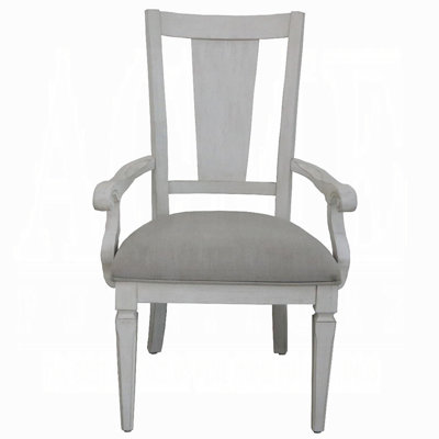 Chaise avec accoudoirs rembourrés (ensemble de 2)