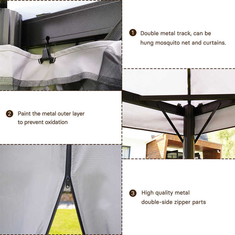 4m x 3m Steel Gazebo