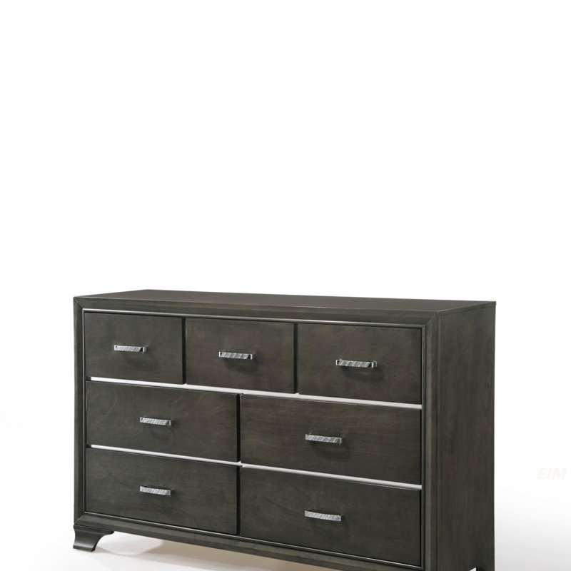 Commode Carine II à finition grise (Commode)