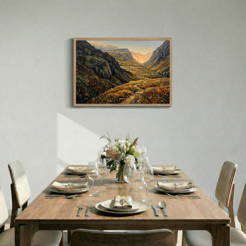 Art mural sur toile Mountain Valley, H 24 po x l 36 po