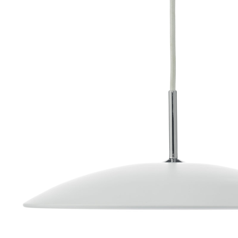 Kristina 1 - Light LED Dome Pendant, Matt White