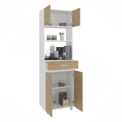 Pantry Cabinet Freestanding Kitchen Storage Unit For Food, Dishes, Or Appliances
