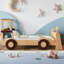 Lit voiture simple avec tablettes de rangement-1655679582