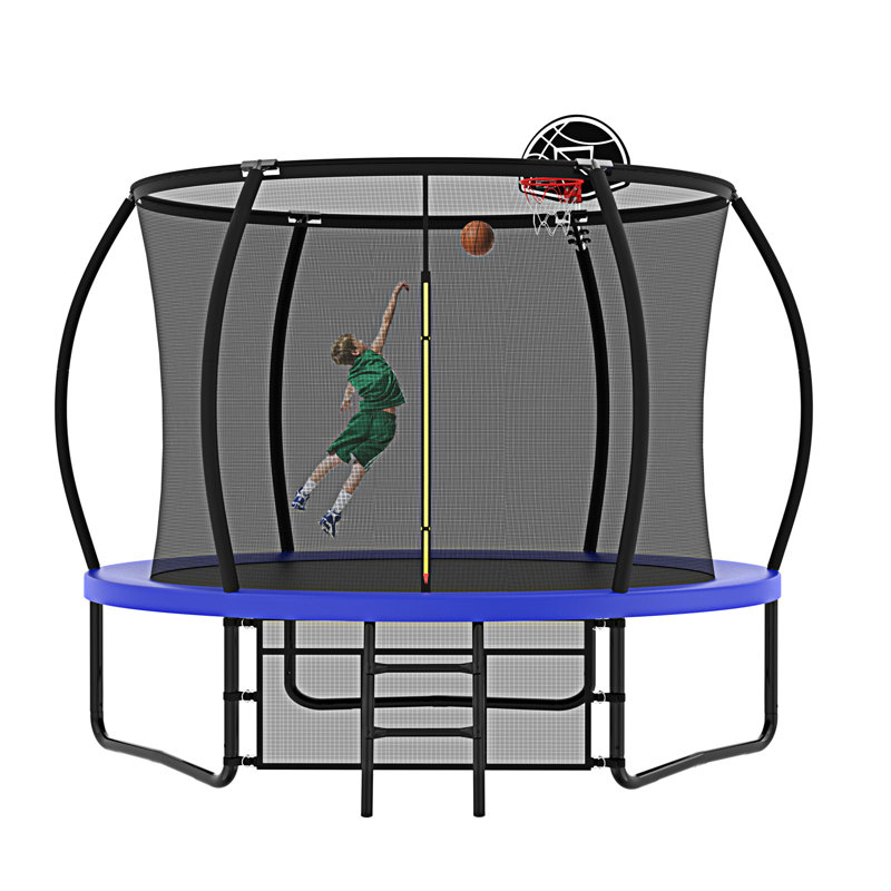 Trampoline citrouille 10 pi, Bleu