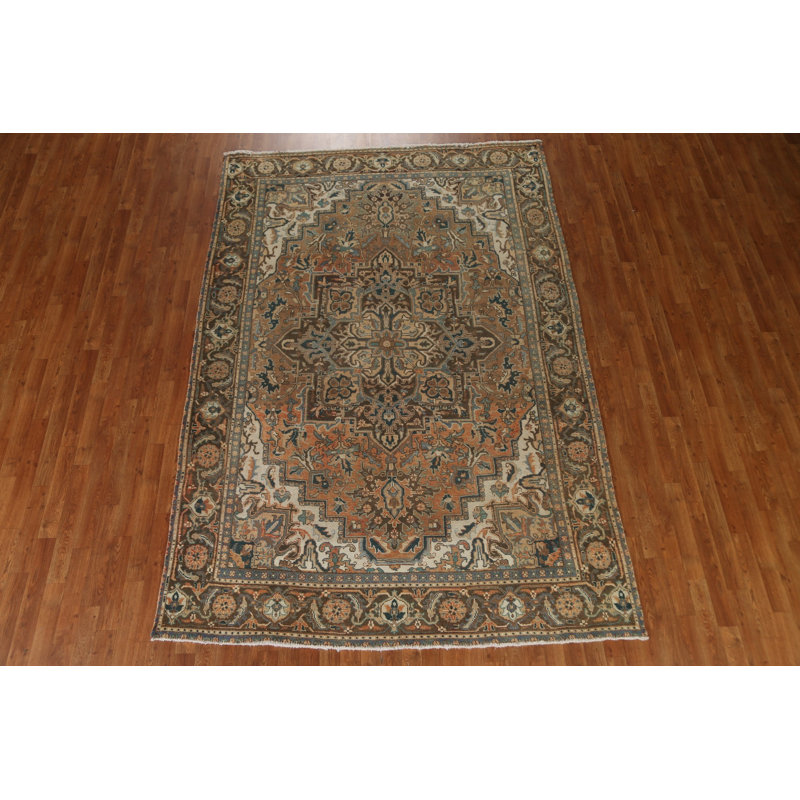 Tapis géométrique rétro 7 x 10