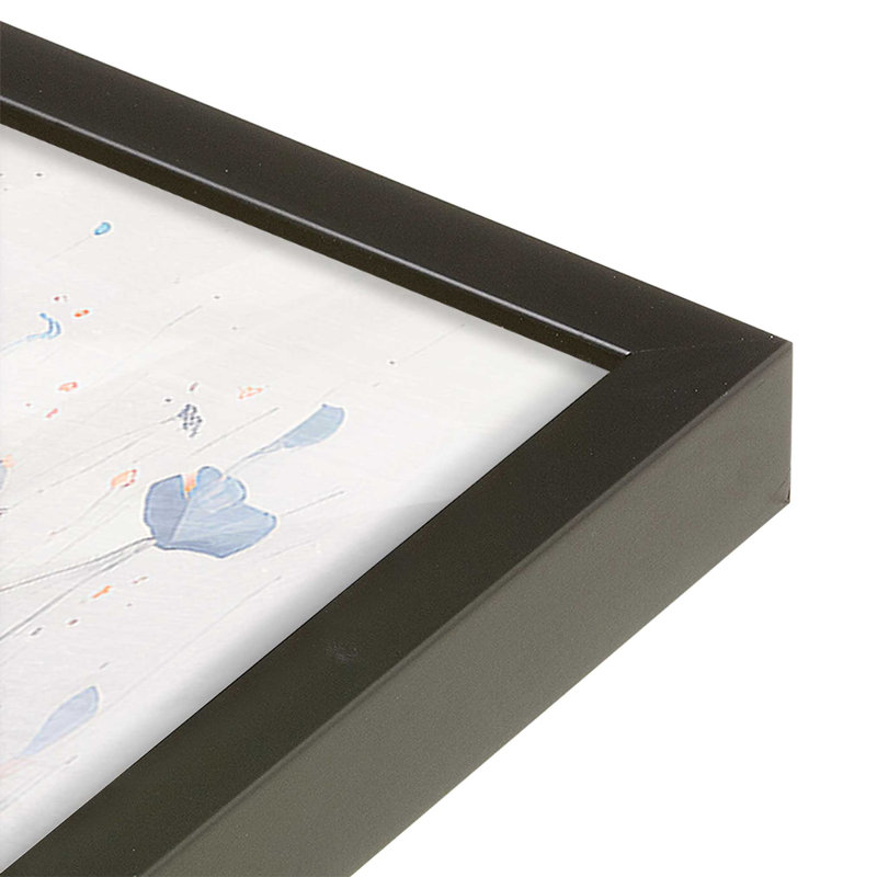 Flowing Fields Print, Satin Black, 15" H x 12" W