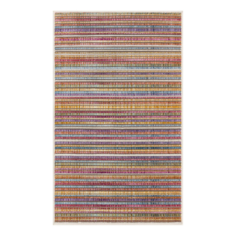 Spadaro Striped Indoor Rug, Rectangle 2' x 3'
