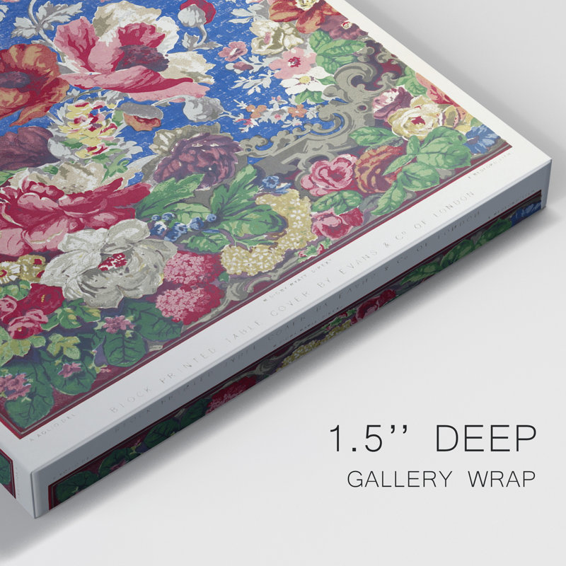 " Block Printed Table Cover ", 60" H x 40" W x 1" D
