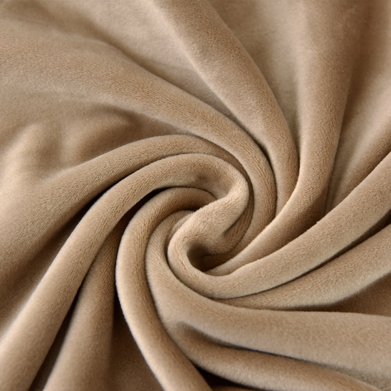 Housse pour fauteuil à coussins carrés/rectangulaires, Velours havane