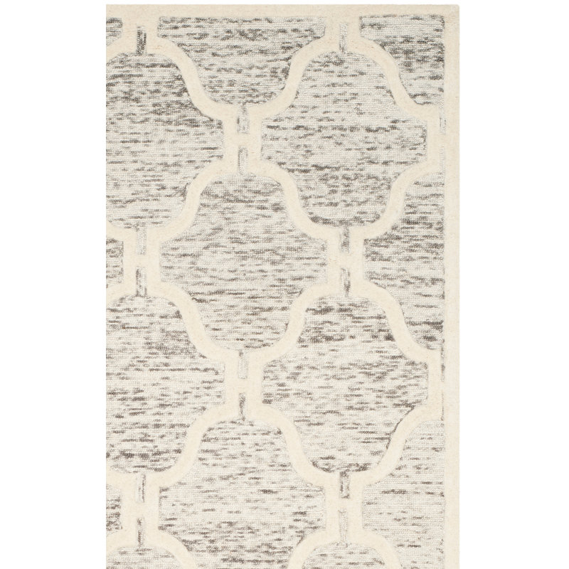 Tapis en laine touffeté à la main Angulay, Rectangle 4 pi x 6 pi