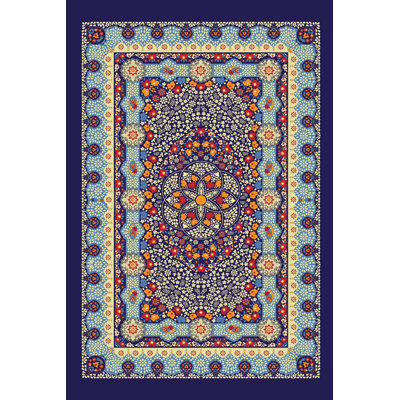 Tapis tissé de qualité supérieure, 100% polyester, 4,6 x 7,2 pi | Pois antibactérien antidérapant en PVC | Impression numérique 3D, lavable à la machine, hauteur des poils: 0,3 po | Idéal pour le salon, la chambre à coucher et les espaces repas