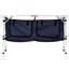 Station de camping, 3 options de hauteur, alliage d'aluminium, bleu, installation facile, table plateforme stable, options, performance extérieure à long terme, dépliage rapide