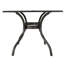 Table rectangulaire en fonte d’aluminium