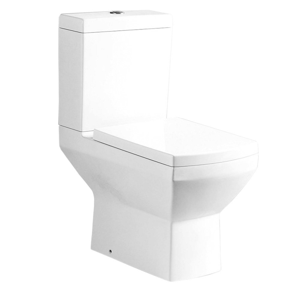 Goshen Close Coupled Toilet with Button Flush and Soft Close Seat