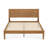 Mid-Century Modern Design Solid Rubberwood Bed Frame, No-Tool Quick Assembly Mortise And Tenon Structure-1848643980-1848643971