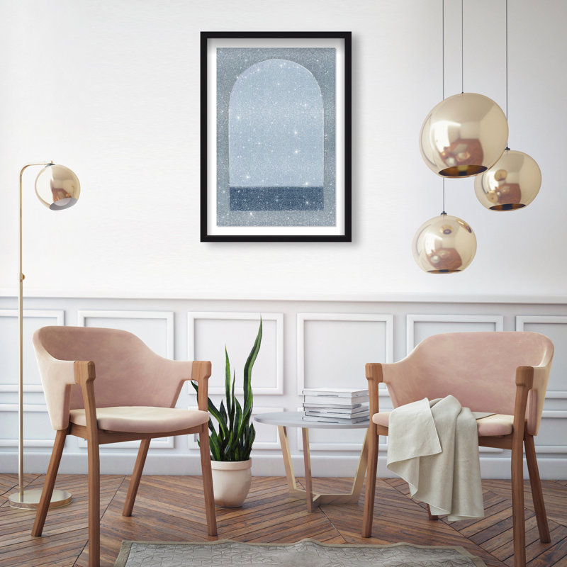 Minimal Ocean Window Print by Oliver Gal, 21.5"H x 31.5"W, Black Shadowbox