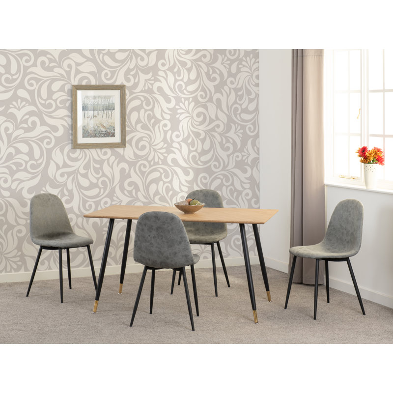 Addiemae 4 - Person Dining Set, Grey
