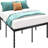 Metal Platform Bed Frame 14 Inch Tall,No Box Spring Needed, Bed With Heavy Duty Strong Support Slats,Easy To Assemble,Black-108985823