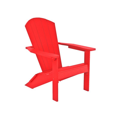 Crystal Harbor Classic Stationary Adirondack Chair – Recycled HDPE Muskoka-Style Outdoor Patio Seating by Crystal Harbor Collection