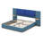 Upholstered Platform Bed With Panel, Anti-Collision Soft Rounded Corners-120877467-120877471