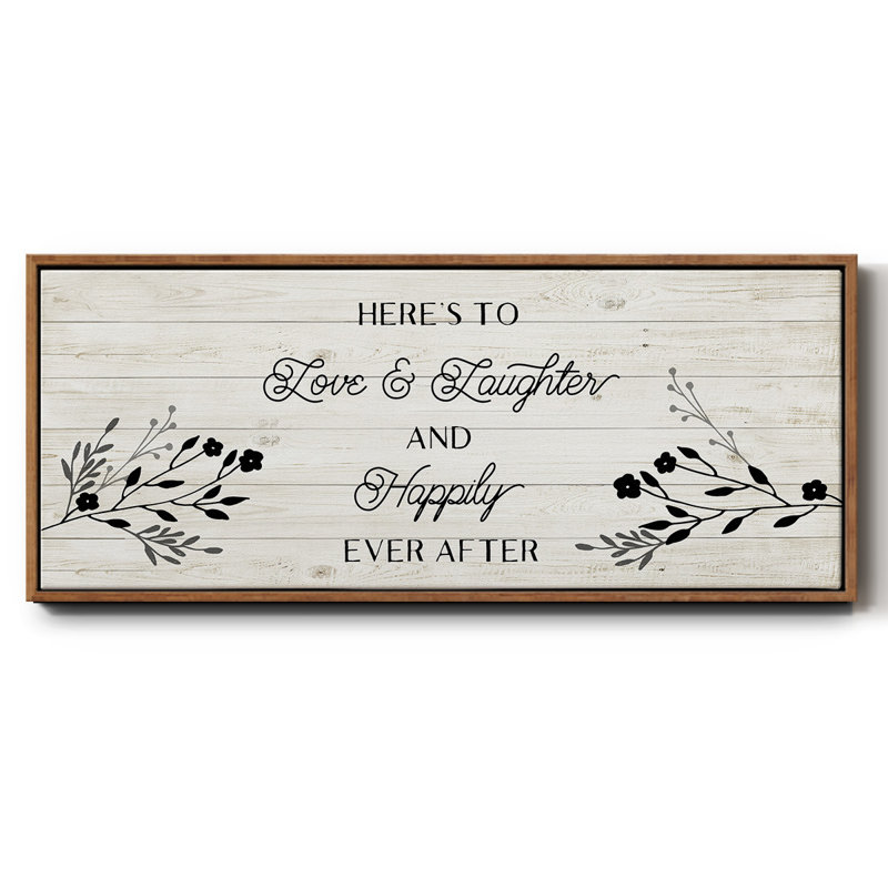 Happily Ever After - toile encadrée, H 12 po x l 30 po