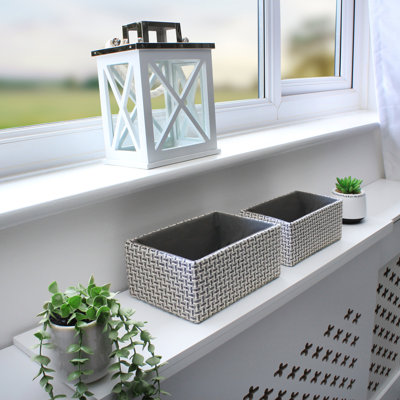 JVL Fabric Decorative Basket